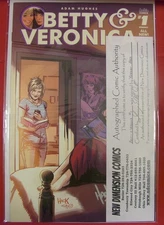 BETTY AND VERONICA 1 L VOL.3 ARCHIE VARIANT COMIC SIGNED HACK W/COA 2016 NM