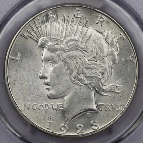 1923-S Peace Silver Dollar - PCGS MS 62