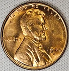 1940 S Lincoln Wheat One Cent 1c Coin Red BU #AA786