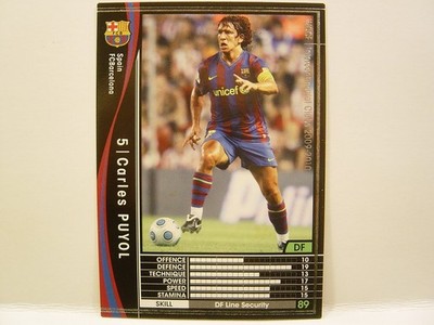 Panini WCCF 2009-10 Carles Puyol Saforcada 1978 Spain　No.5 FC Barcelona DF/CB311