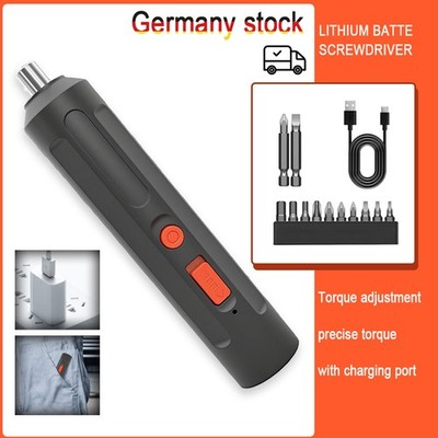 3.6V Cordless Electric Screwdriver Set USB Charging 3Nm Screw Gun Lightweight