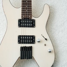 Schecter OL-NV-HL See Thru White Electric Guitar Used