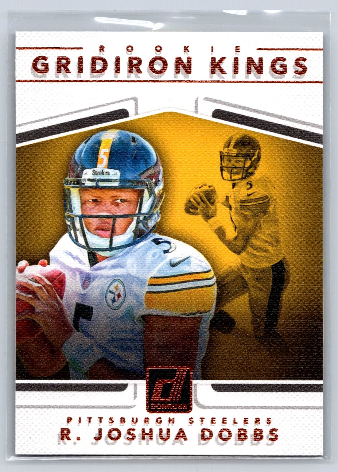 R. Joshua Dobbs #14 Football Cards 2017 Panini Donruss Rookie Gridiron Kings trading card — raw and PSA graded price guide