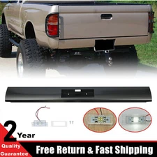 For Toyota Tacoma 1995-2004 Rear Bumper Roll Pan w/LED License Plate Light