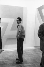 Frank Stella At Leo Castelli 1966 OLD PHOTO
