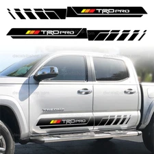 TRD Pro Decals Sidedoors Stripes Vinyl Fit Tacoma Toyota stickers Decal s