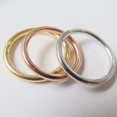 Real 18k Rose Gold Ring Unisex Luck Smooth Stick Band Ring 1-1.5g Real 18k Rose Gold Ring Unisex Luck Smooth Stick Band Ring 1-1.5g