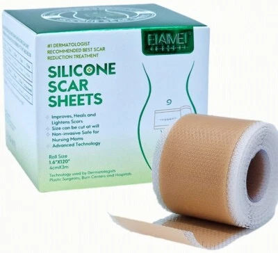 Elaimei Silicone Scar Sheet MEDICAL GRADE Scar Removal Silicone Tape Treatment