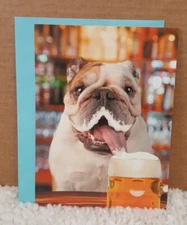 Funny Birthday Card by Leanin Tree Animal Antics *Dog Beerday w Envelope