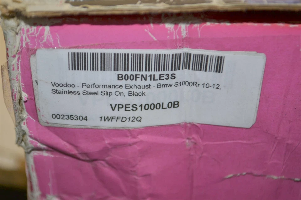 Tubo silenciador silenciador escape BMW S1000RR 2010-2014 NEGRO VUDÚ Foto 4 de 4