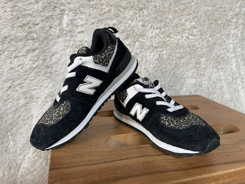 New Balance Animal Print Fashion Sneakers for Baby Girls Size 10 - Image 2 of 4
