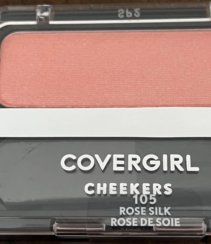 Pack of 2 CoverGirl Cheekers Blush Rose Silk 105 0.12 oz makeup mujer rosa - Image 2 of 3