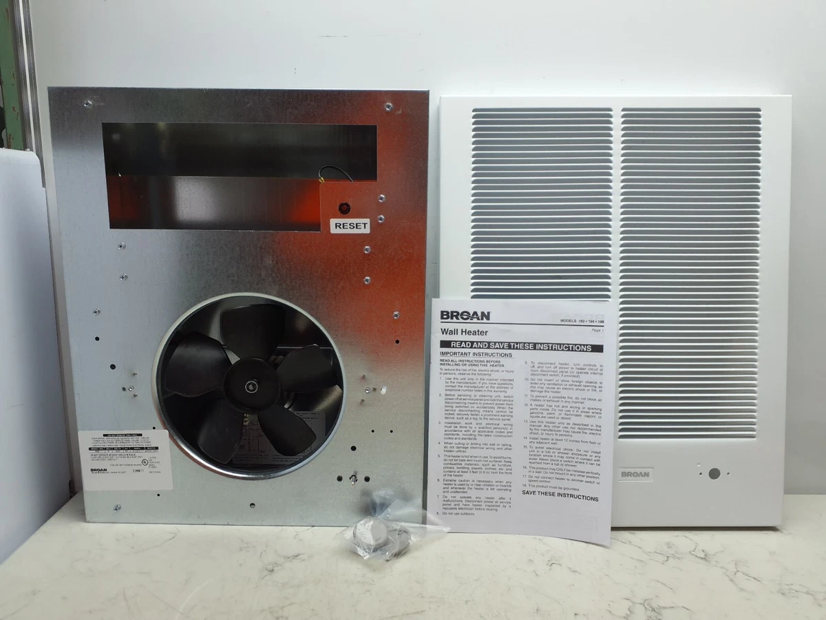 Broan 192 Recessed Electric Wall-Mount Heater, Recessed Or Surface,  208/240V Ac 26715100033 | eBay