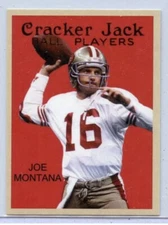 Joe Montana 2021 #17 Cracker Jack   2 1/4" x 3" Ball Players Card  