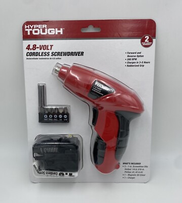 Power Rechargeable 4.8V Cordless Electric Screwdriver with Charger and Bit Set