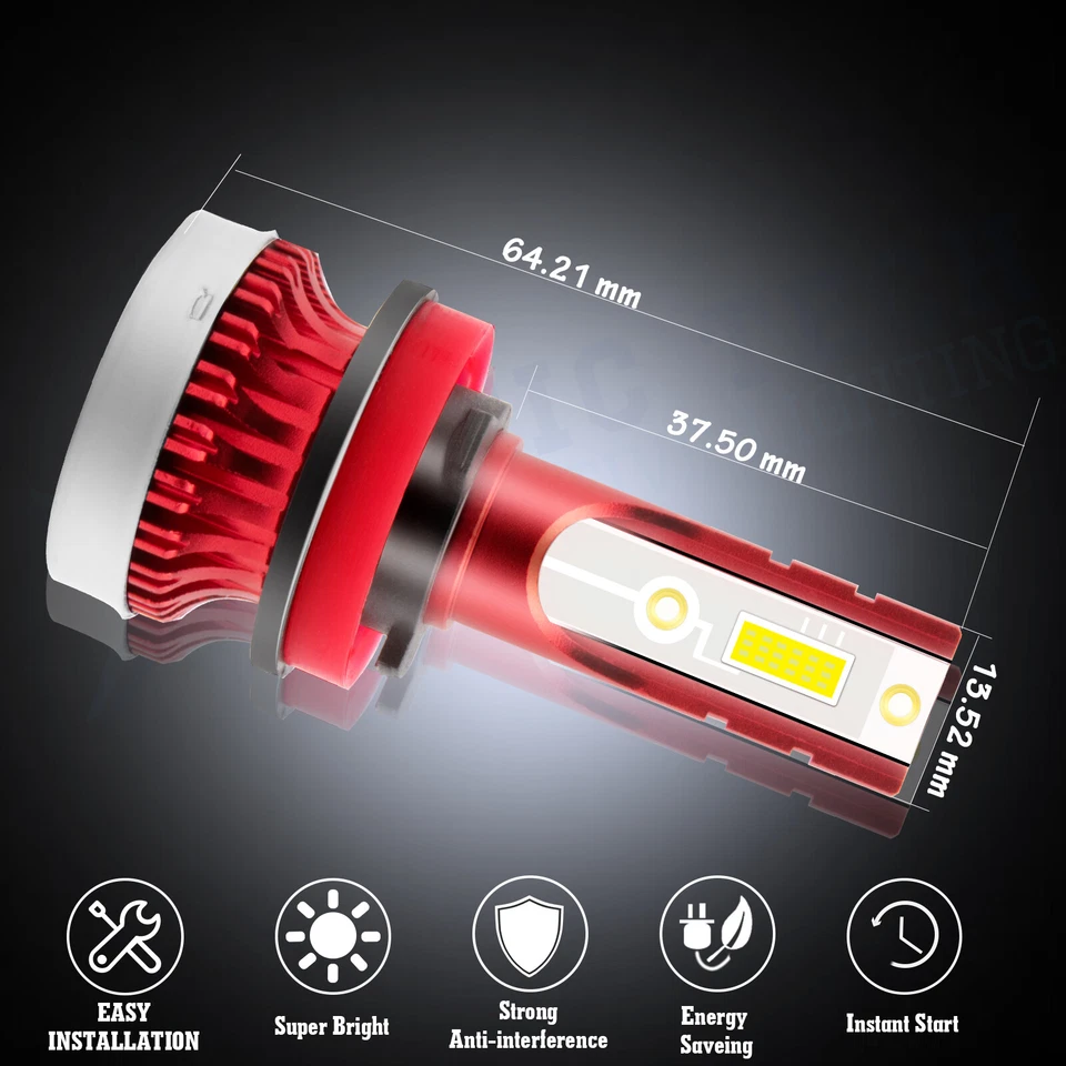 6000K Xenón Blanco COB LED 100W Bombillas Antiniebla Para Audi A3 A4 A5 A6 A8 Q5 TT S5 Foto 4 de 4