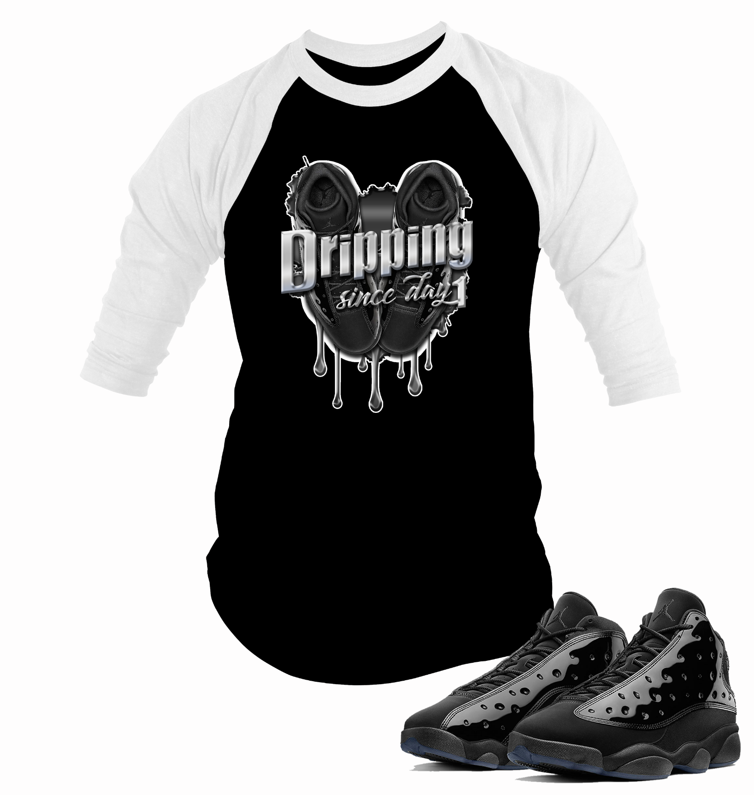 Dripping Since Day One Graphic Tee with J13 Cap and Gown Big Tall Style