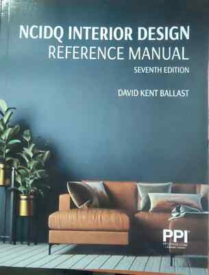 NCIDQ Interior Design Reference Manual, 7th Edition (Paperback) Fast Shipping..