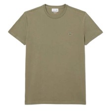 Lacoste Crew Neck Pima Cotton T-Shirt Khaki
