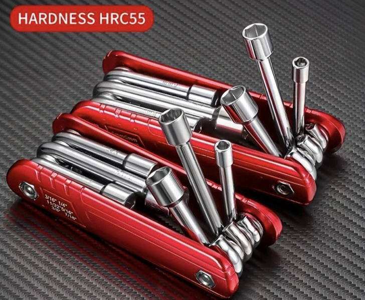 6pcs Portable Mini Folding Hexagon Socket Wrench eBay