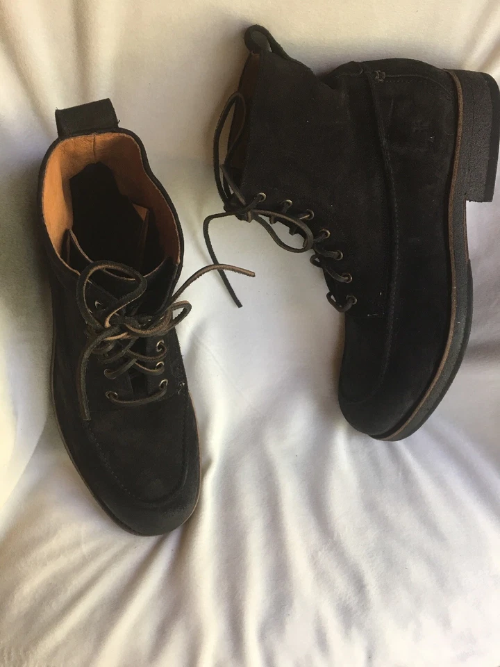 Мужские рабочие ботинки Frye Rainer из черной замши на шнуровке размер 11,5 НОВЫЕ - Изображение 3 из 4