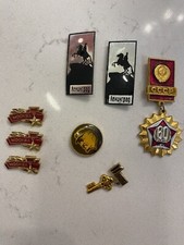 Soviet Union Metal Pins Lot of 8 Medals Awards USSR Russia CCCP 1980s 1970s