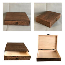 Wooden Boxes Jewelry Storage Box Memory Chest Keepsake Case With Lid Lock
