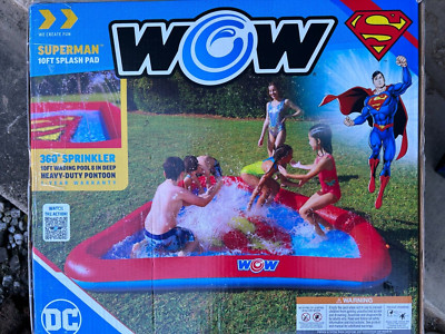 WOW Sports DC Comics Superman Splash Pad for Kids and Toddlers