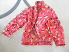 VINTAGE Barbie CLONE Long Sleeve SHIRT Floral PRINT Snaps FREE SHIP