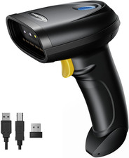 Bluetooth 1D 2D Barcode Scanner, 3-In-1 Bluetooth  USB Wired  2.4G Wireless QR