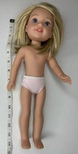 American Girl WellieWishers Camille 14" Doll Blonde Hair Blue Eyes With Top