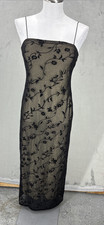 Vintage Rampage Maxi Dress Mesh Overlay Size S Y2K 90s Fairy Goth Whimsigoth