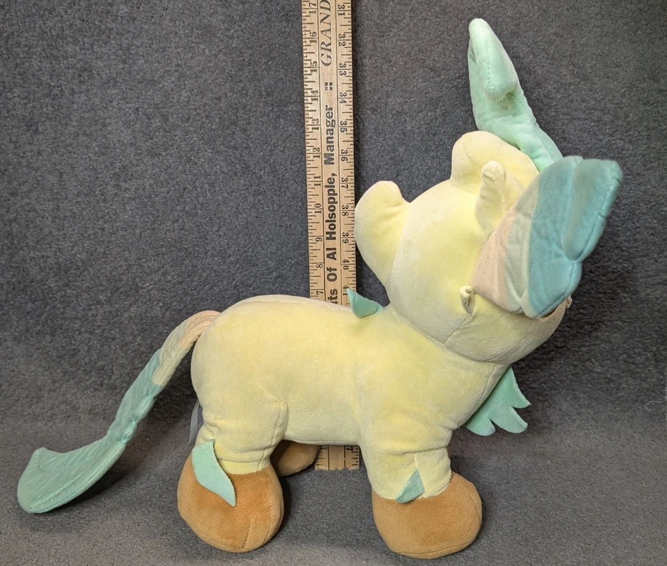 Juguete de peluche Build-A-Bear Pokémon Leafeon 17" Pokemon Center etiqueta BAB Foto 3 de 4