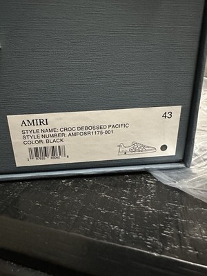 Amiri Croc Debossed Pacific 