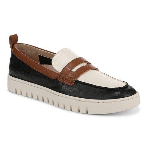 Vionic Uptown Womens Slip-On Loafer Moc Casual Shoes Black Multi - 11 Wide