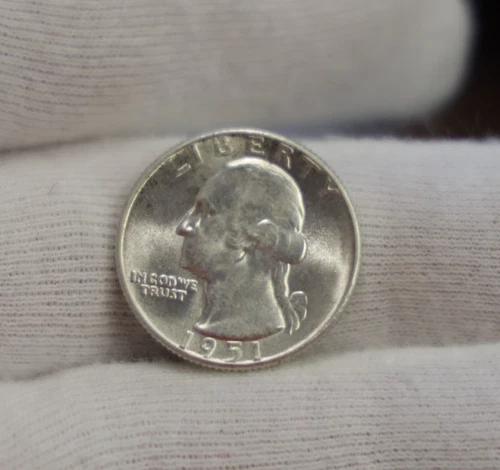 1951 US Washington Quarter 25c Unc