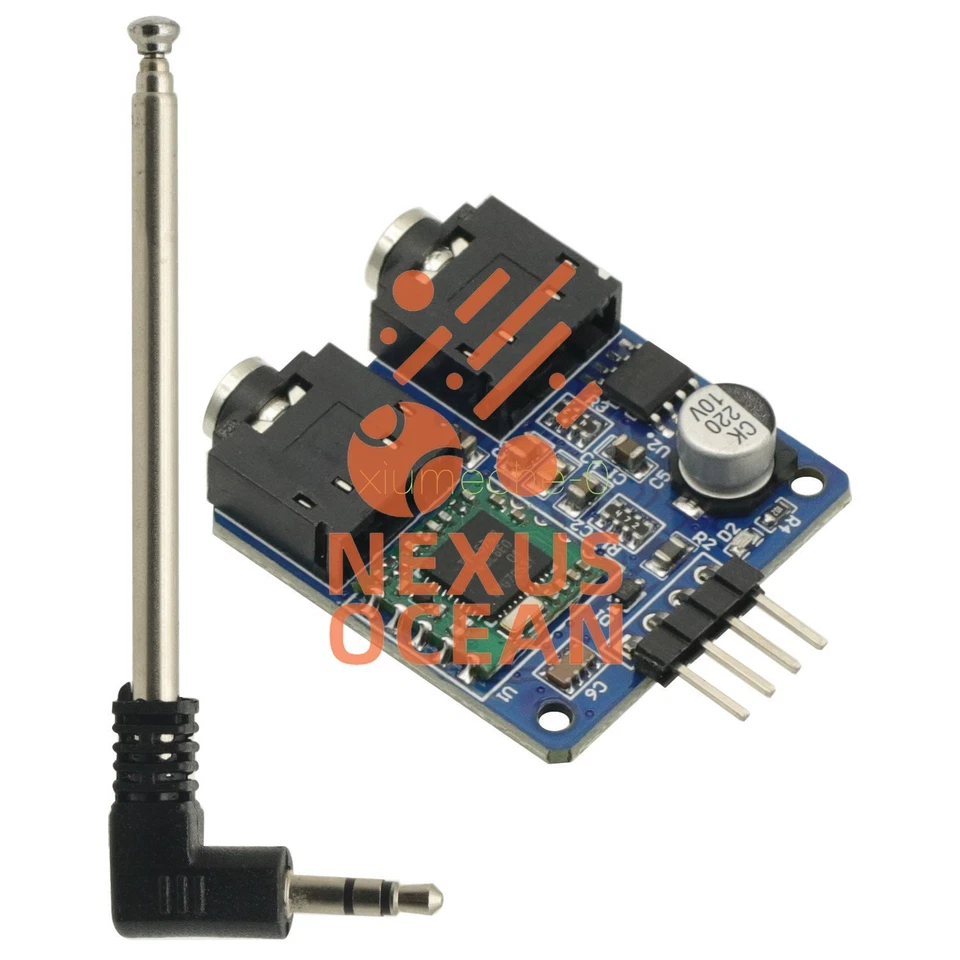 TEA5767 FM Stereo Radio Module for Arduino 76-108MHZ With Free Cable Antenna - Image 3 of 4