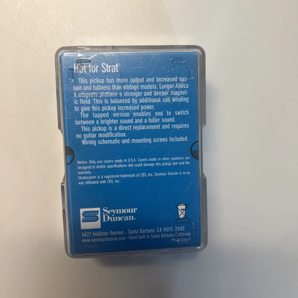 Seymour Duncan Hot Strat SSL-3 Bridge/Middle/Neck White - Image 2 of 3