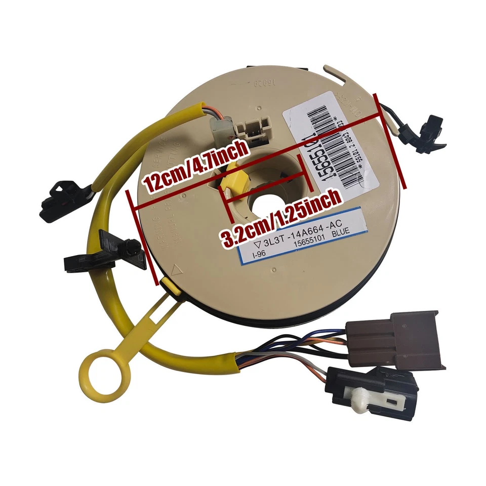 3l3t-14a664-ac Clockspring Spiral Cable For 1999-2004 Ford F-150 F-250 F-350 Foto 3 de 4