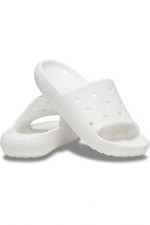 Crocs Classic V2 209401-100 Sandals Men's 7 White Slip On Comfort Slides HAWK221