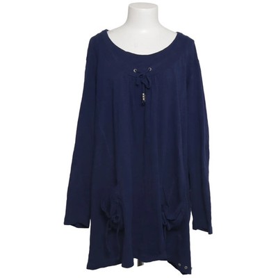 Ulla Popken, Bluse, Größe: 58/60, Blau, Baumwolle, Einfarbig, Damen #VCO