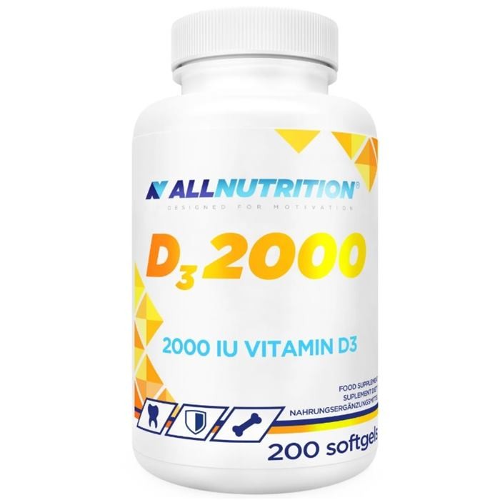 Allnutrition D3 2000 vitamin D capsules, 200 pcs.