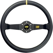 Omp Fits Rally Dished Steering Wheel 350mm - Large Leather Black -