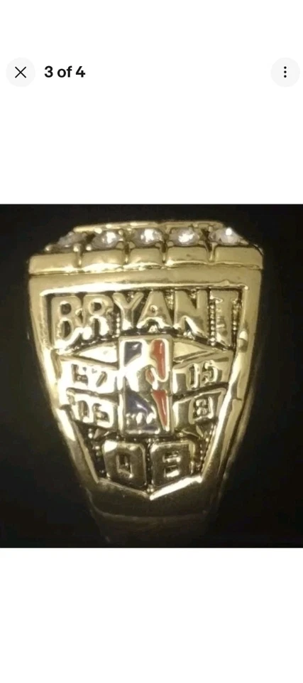 ANEL DO CAMPEONATO KOBE BRYANT LAKERS 2000 NBA FINALS - Imagem 3 de 3