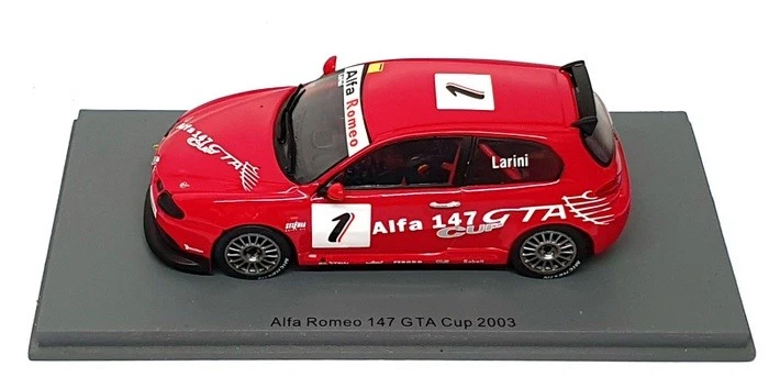 Spark escala 1/43 S0480 - Alfa Romeo 147 GTA Cup 2003 #1 Larini - rojo Foto 4 de 4