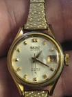Seiko Automatic Watch Hi Beat 17 Jewels  2205-0259 Date Gold Tone TESTED