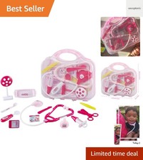 Toddler Doctor Kit - 12 Pieces  Carry Case - Dr Pretend Play Medical Toys, K...