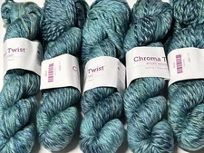 SURF'S UP 100gr Skein 127yd Knit Picks CHROMA TWIST BULKY sw Merino Wool+Ny YARN