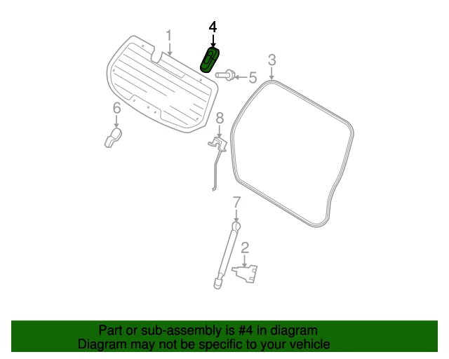 ⭐GENUINE⭐ Tailgate Glass Hinge LEFT & RIGHT for 05-10 Kia Sportage 871601F001 Foto 4 de 4