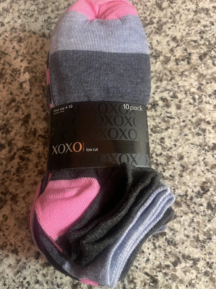 XOXO 10 Pack Low Cut Socks Sie 4-10 Assorted Color $27 NWT - Image 3 of 4